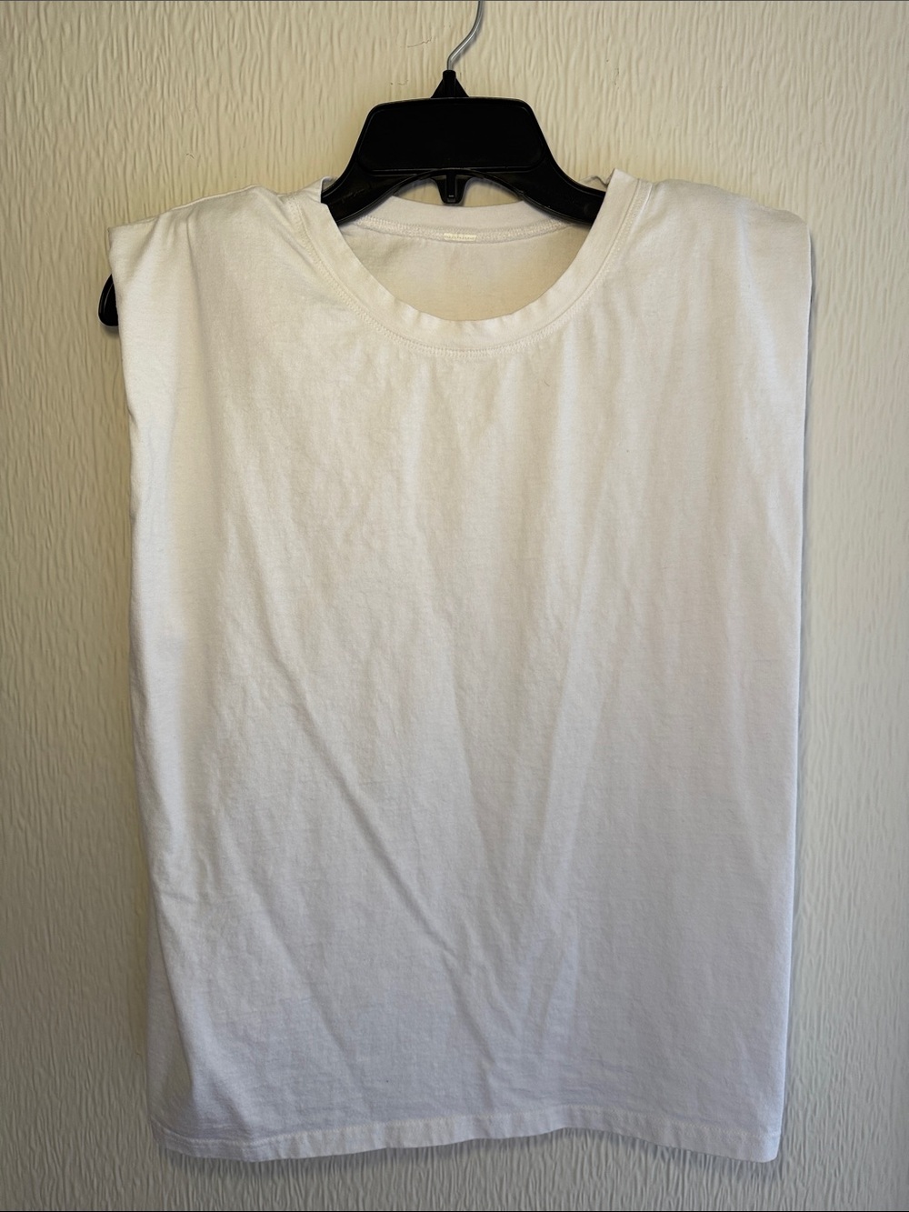 Alo White Sleeveless Muscle Tee